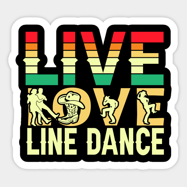 Live Love Line Dance Sticker by The WYLD Tribe